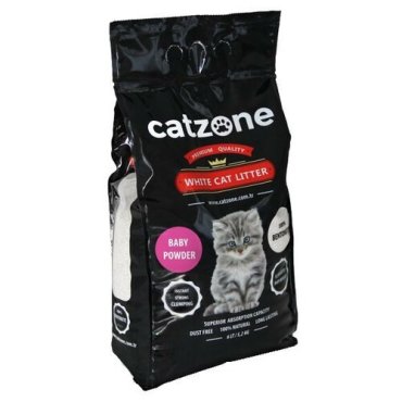 Комкующийся наполнитель Catzone Baby Powder для котят, ароматизированный 10кг