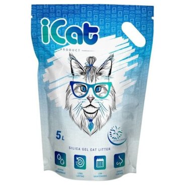 Впитывающий наполнитель iCat Snow Flakes, 5л