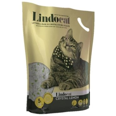 Впитывающий наполнитель LindoCat Crystal Lemon, 5л