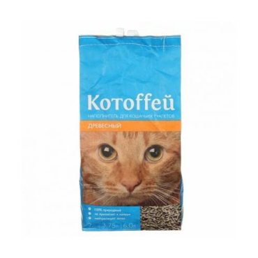 Котоффей Наполнитель древесный 18л
