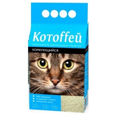 Котоffей Наполнитель комкующийся 4,8 л