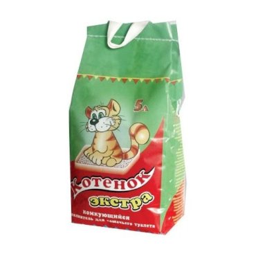 Комкующийся наполнитель Котенок Экстра, 5л