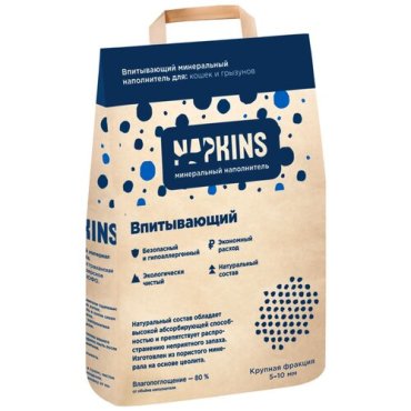 NAPKINS наполнитель Впитывающий наполнитель 24л крупная фракция 67во38 00024 12 кг 43517