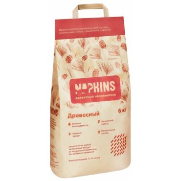NAPKINS наполнитель Древесный наполнитель 11,14л 59ин15 37927 6 кг 37927