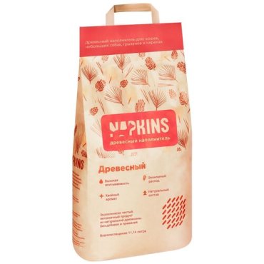 NAPKINS наполнитель Древесный наполнитель 5,62л 59ин15 37926 3 кг 37926