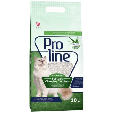 Proline Комкующийся наполнитель для кошачьего туалета, лотка, глиняный, без пыли, с ароматом алоэ вера 10 л