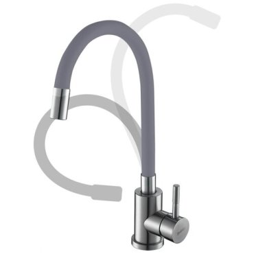 Cмеситель для кухни с гибким изливом shimizu Grey-S smz 1006568