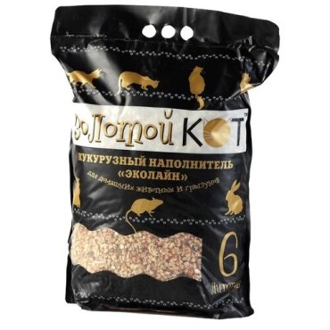 Золотой кот Кукурузный наполнитель, 6л, 3,200 кг, 26462 (2 шт)