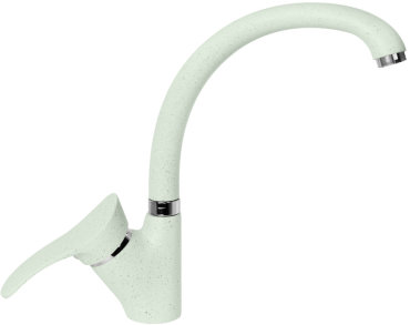 Смеситель AquaGranitEx C-3040 для кухонной мойки, салатовый