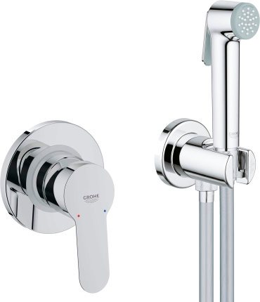 Гигиенический душ Grohe BauEdge 124898 со смесителем, С ВНУТРЕННЕЙ ЧАСТЬЮ