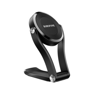 Держатель автомобильный Borofone BH26 Keeper, магнитный для смартфонов клеящаяся платформа на панель, черный (6931474727374)
