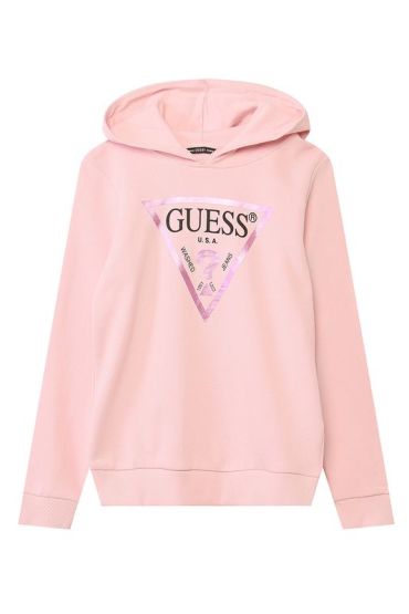 Худи из хлопка с логотипом бренда Guess