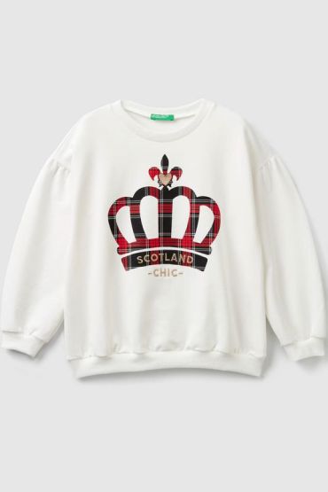 Свитшот с пышными рукавами Benetton