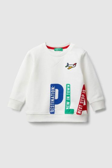 Свитшот с ярким принтом Benetton