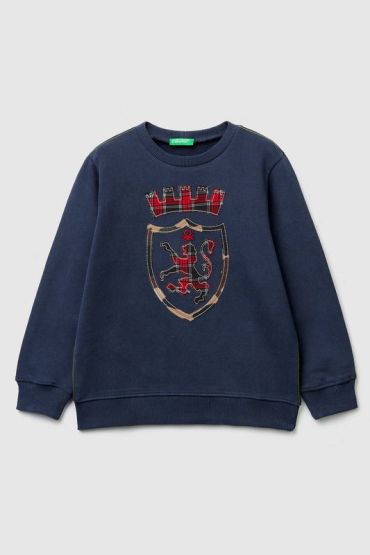 Свитшот с нашивками Benetton