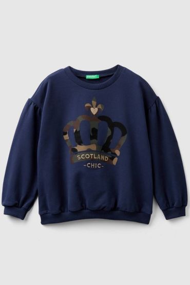 Свитшот с пышными рукавами Benetton