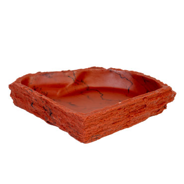 LUCKY REPTILE Кормушка-поилка угловая для рептилий "Dish Lava", 22.5х22.5х5см (Германия)