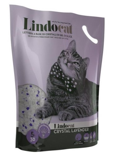 LINDOCAT Наполнитель впитывающий силикагель "Crystal Lavender" 5л