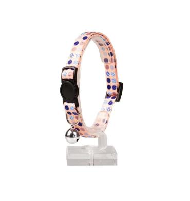 DUVO+ Ошейник для кошек нейлоновый, "Канди", бежевый, 20-30см/10мм (Бельгия)