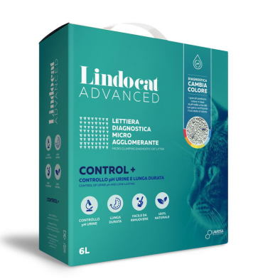 LINDOCAT Наполнитель комкующийся, диагностический, с контролем уровня РН "Control+", 6л (Италия)