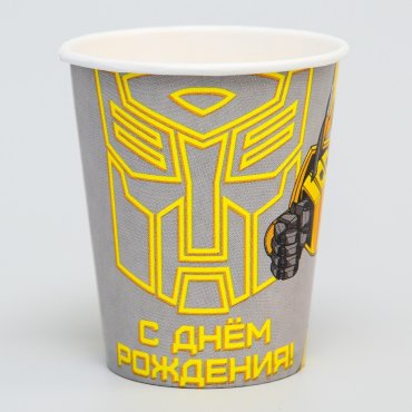 Набор бумажных стаканов, трансформеры, 250 мл, 10 шт Hasbro