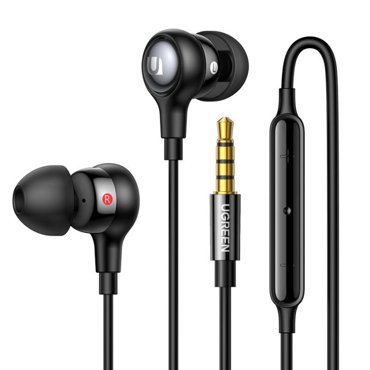 Ugreen Наушники проводные EP103 In-Ear Earphones with 35mm Plug 1170₽