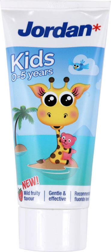 Зубная паста Jordan Kids 0-5 лет с фруктовым вкусом жираф 50мл 257₽