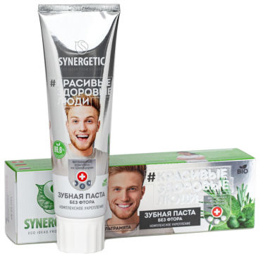 Зубная паста Synergetic Комплексное укрепление Ультрамята 100г 159₽