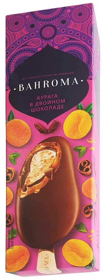 Мороженое Bahroma Курага в двойном шоколаде 75г 70₽