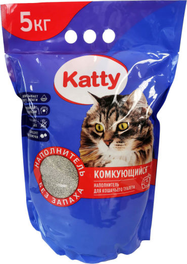Наполнитель для кошачьего туалета Katty комкующийся 519кг 181₽