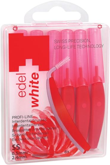 Ершик межзубный EdelWhite Profi-Line SS 05мм с защитными колпачками 6шт 421₽