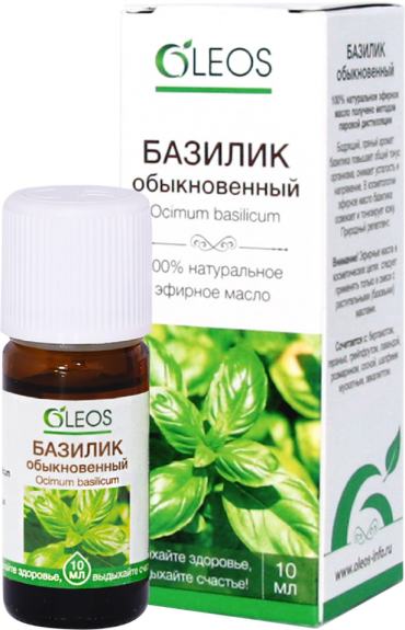 Масло эфирное Oleos Базилик 10мл 237₽