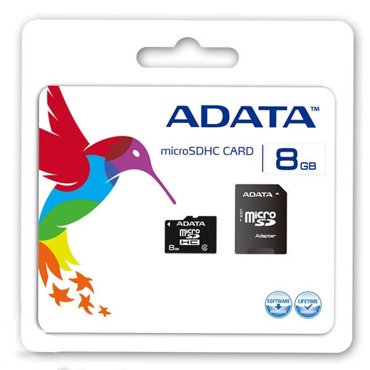 Карта памяти ADATA 8Gb HC с переходником SD фото 2 490₽