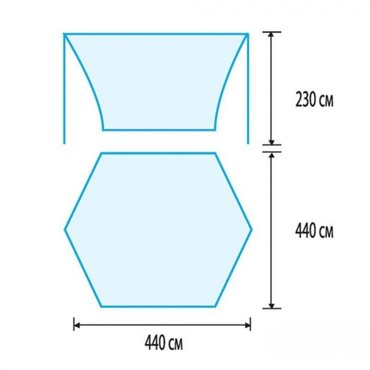 Тент от дождя и солнца Tramp Lite палатка Tent зеленый фото 2 4300₽