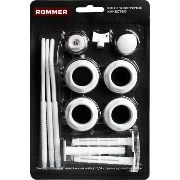 Комплект монтажный для радиатора 34 13 предметов 3 кронштейна Rommer 97428 453₽