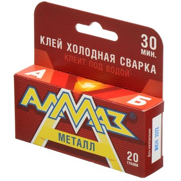 Холодная сварка металлическая Алмаз 2К 20 г AZ-0131 144₽