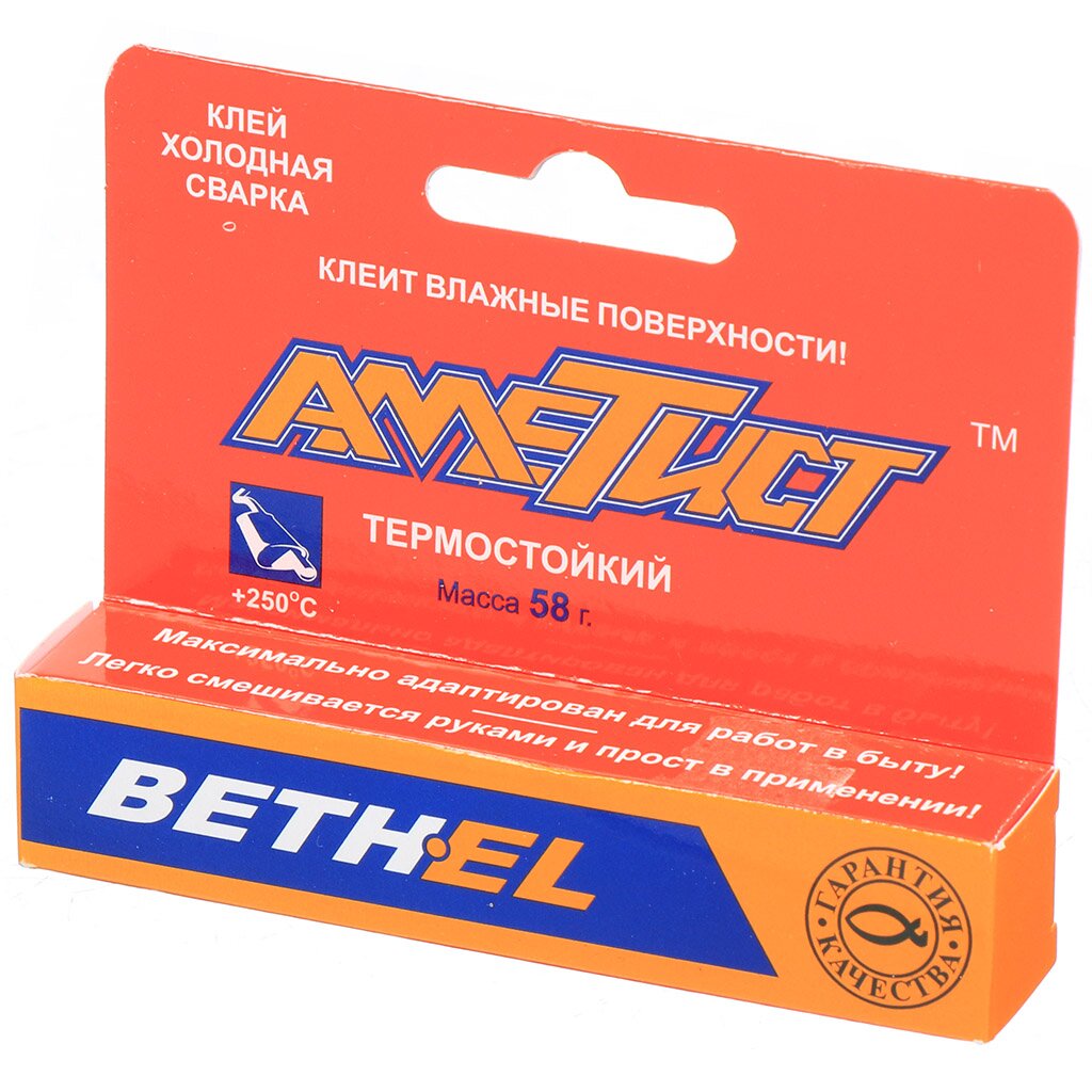 Холодная сварка термостойкая Аметист 58 г блистер 54₽