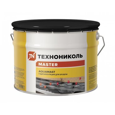 Мастика Технониколь Aquamast битумно-резиновая 10 кг ведро 420915 2637₽