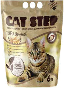 Наполнитель Cat Step Tofu Original соевый комкующийся 28кг 6 л 923₽