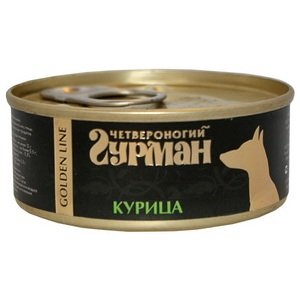 Влажный корм для собак Четвероногий Гурман Golden line Курица натуральная 01 кг 171₽