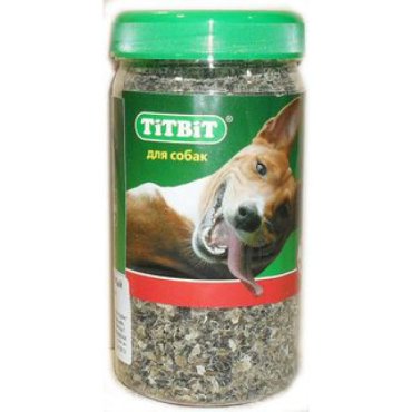 Лакомство для собак Titbit Рубец говяжий молотый - банка пласт 035 л 015 кг 295₽