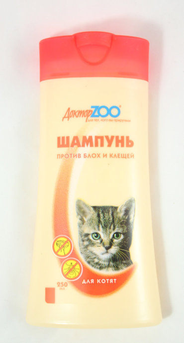 Доктор Zoo Шампунь для котят против блох и клещей жидкость 250 мл 102₽