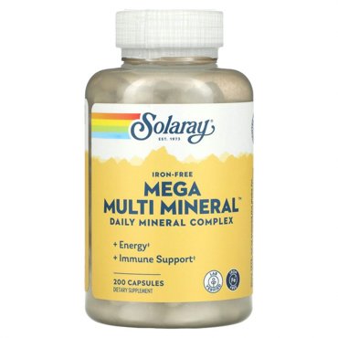 Solaray Mega Multi Mineral без железа 200 капсул 2930₽