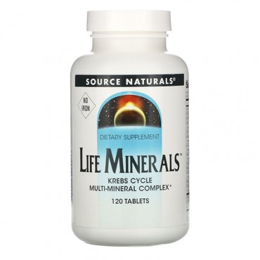 Source Naturals Микроэлементы жизни без железа 120 таблеток 2950₽