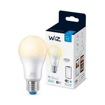 Лампочка Wiz A60 E27 8W 220-240V 2700K 806Lm Wi-Fi 929002450202 фото 2 420₽