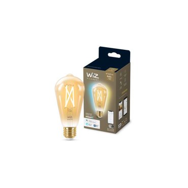 Лампочка Wiz ST64 E27 7W 220-240V 2000-5000K 640Lm Wi-Fi 929003018701 фото 2 706₽