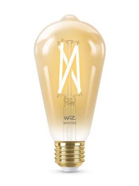 Лампочка Wiz ST64 E27 7W 220-240V 2000-5000K 640Lm Wi-Fi 929003018701 650₽