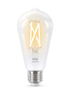 Лампочка Wiz ST64 E27 7W 220-240V 2700-6500K 806Lm Wi-Fi 929003018601 638₽