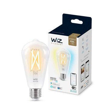 Лампочка Wiz ST64 E27 7W 220-240V 2700-6500K 806Lm Wi-Fi 929003018601 фото 2 581₽