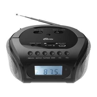 Магнитола Ritmix RBB-020BT Black фото 2 1660₽